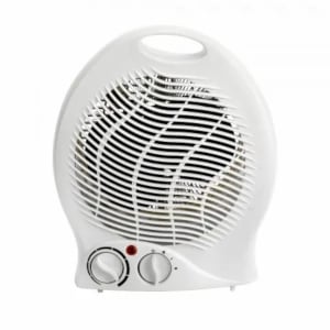 A small and white fan heater